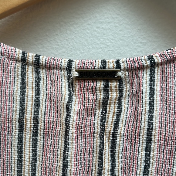 Billabong NWT small Hidden Coves midi casual lightweight dress striped - Picture 6 of 6